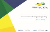 Manual do Empreendedor InovAtiva Brasil · Bem vindo ao InovAtiva Brasil! Parabéns pela sua conquista! Você foi selecionado entre 1793 projetos inscritos ... que se proponham a