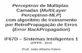 Perceptron de Múltiplas Camadas (MultiLayer Perceptron-MLPfabro/IF67D/SlidesRNA/backpropok.pdf · Algoritmo de treinamento BackPropagation - Derivação Isolando apenas o segundo