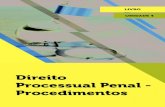 Direito Processual Penal - Direito Processual Penal - Procedimentos. Fernanda Lara de Carvalho Procedimento