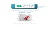 Manual de Procedimentos Administrativossistemas.cfm.org.br/licitacao/arquivos/CRMES/2016/ata_1514-27-0-1.pdf · Modelo de etiqueta e carimbos: registro no quadro de especialistas