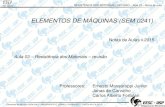 ELEMENTOS DE MÁQUINAS (SEM 0241) - ltc.eesc.usp.br... ELEMENTOS DE MÁQUINAS (SEM 0241) Notas de Aulas v.2015 Elementos de Máquina (SEM 0241) – MASSAROPPI E, LIRANI J, ... 1 2