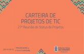 Apresentação do PowerPoint · os Cadastro Único do cidadão PROJETOS PMAT IV Total 17 projetos Projeto Status Aerolevantamento com Recadastramento de Edificações Atrasado