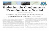 Boletim de Conjuntura Econômica e Social - caces.uesc.brcaces.uesc.br/wp-content/uploads/2016/04/bces_n1_set15.pdf · A avaliação da conjuntura econômica e social será trimestral,