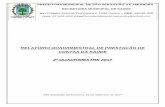RELATÓRIO QUADRIMESTRAL DE PRESTAÇÃO DE CONTAS … · 2017-10-06 · relatÓrio quadrimestral de prestaÇÃo de contas da saÚde 2º quadrimestre 2017 1. ... plano municipal de