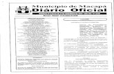 unicípio de Macapá Diário Oficial - macapa.ap.gov.brmacapa.ap.gov.br/images/avisos/DIARIO_OF_3376_2018.pdf · ocorrências de roubo, furto, perda ou extravio de cartões . ...