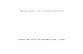 Agrupamento de Escolas Maria Keilemariakeil.pt/wp-content/uploads/2018/07/PAA_2017_2018.pdf · out Dia da Alimentação Cartaz - Roda dos Alimentos ... Avaliação do IMC e serviço