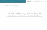 LABORATÓRIO DE MATERIAIS DE CONSTRUÇÃO E SOLOS - LAB.pdf · Hidraúlico Manual para Argamassa. SOLOTES T 01 - - Aparelho para determinação de massa unitária do Gesso SOLOTES