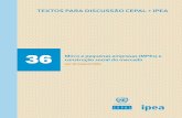 Micro e pequenas empresas (MPEs) e ... - repositorio.cepal.orgrepositorio.cepal.org/bitstream/handle/11362/28154/1/S2011982_pt.pdf · econômico e social do Brasil, da América Latina