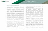 CARTA MENSAL - Modal Asset Management · Modal Asset Management | Carta Mensal Julho 2017 3 CARTA MENSAL Julho 2017 revisão da meta de déficit fiscal para 2017 em cerca de R$ 15