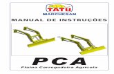 PCA - Home - Tatu Marchesan...Forma correta de uso / Cuidados operacionais 47 a 50 Ajustes e inspeções rápidas 51 7. Opcionais 52 8. Manutenção 53 a 56 Lubrificação / Pontos
