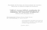 HPLC versus UPLC: avaliação de aspetos críticos à ... · Tabela 22- Repetibilidade instrumental do padrão de Cefuroxima a 0,05% na validação do ... (HPLC) na indústria farmacêutica