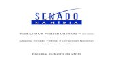 Relatório de Análise da Mídia - senado.gov.br · campanhas eleitorais (8,6%), a exemplo de temas que apresentaram sinais de esgotamento como áreas de interesse da imprensa (crise
