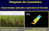 Simpósio de Geomática - UFSMw3.ufsm.br/simposiogeo/palestras/palestra_geo.pdf · Agricultura de Precisão é uma nova tecnologia de informação que possibilita o manejo da atividade