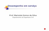 Prof. Maristela Gomes da Silva - EcivilUFES · de desempenho em serviço a serem observados ... Sistemas de pintura e proteção ... 14. cerâmica vermelha 15. cerâmica para acabamentos