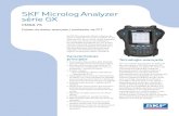 SKF Microlog Analyzer série GX - sermatecnet.com.br · O SKF Microlog série GX baseado em rotas transfere dados para o ... selecionáveis para melhor detecção de falhas do rolamento