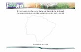 Principais Ações de Defesa Sanitária Animal Desenvolvidas ... · Norte - Mato Grosso e Goiás Sul - Paraguai e Paran ... • mapa rodoviário atualizado do Estado do Mato Grosso