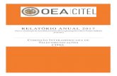 RELATÓRIO ANUAL 2017 - citel.oas.org · órgãos, organismos e entidades da Organização. ... Os organismos e as organizações internacionais, regionais, sub-regionais e nacionais