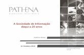 A Sociedade de Informação daqui a 20 anos§ão António Murta... · • Realidade aumentada : a simulação como parte integrante da educação • Computação quântica : ...