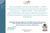 Universidade Estadual da Paraíba - UEPB Programa ... · -Agrário-exportador Urbano- industrial . População Urbana no Brasil 1920 11,3 % 1940 31,2% ... soluções para o esgotamento