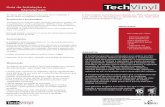 Guia de Instalação e Manutenção - Techvinyl · Guia de Instalação e ... Antes da instalação do piso vinílico TechVinyl, o instalador deve ... conforme recomendada neste manual.
