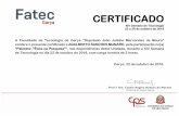 A Faculdade de Tecnologia de Garça “Deputado Julio Julinho Marcondes de … · confere o presente certificado a ADALBERTO SANCHES MUNARO , pela participação no(a) “Palestra: