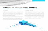 Delphix para SAP HANA · SAP HANA está se tornando rapidamente a espinha dorsal da TI ... treinamento ou outros sistemas de não-produção. A disponibilidade contínua de dados