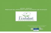 The EOLABEL CATALOGUE - European Commission | Choose …ec.europa.eu/environment/ecolabel/ecolabelled_products/pdf/user... · (nome de utilizador, palavra-passe e endereço de correio