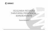 BANDEIRANTE - aneel.gov.br · 5 Fator X - Investimentos Inv. em Expansão e Crescimento da Carga nas Redes de 88 a 138 kV 0,00 5,00 10,00 15,00 20,00 25,00 30,00 MÉDIA HISTÓRICO