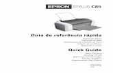 C86 Quick Guide - files.support.epson.com · Apesar de as leis de alguns países permitirem em algumas circunstâncias a cópia limitada de materiais protegid os por leis de direitos