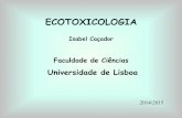Caçador 2006, ecotoxicologia VIII - fenix.ciencias.ulisboa.pt · No entanto alterações no fluxo de nutrientes, na reciclagem de nutrientes (ex. nitrificação, desnitrificação,