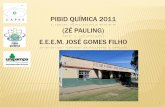 PIBID QUÍMICA 2011 (ZÉ PAULING) E.E.E.M. JOSÉ GOMES …porteiras.s.unipampa.edu.br/pibid/files/2013/12/Slide-Oficina-IV... · OBJETIVOS A través de atividades experimentais com