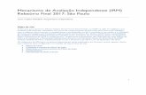 Mecanismo de Avaliação Independente (IRM) Relatório ... · 1 Mecanismo de Avaliação Independente (IRM) Relatório Final 2017: São Paulo Laura Trajber Waisbich, Pesquisadora