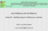 ELETRÔNICA DE POTÊNCIA Aula 03 - Retificadores Trifásicos ...luis.nodari/Disciplinas/EPO/EPO - 03... · 2 Prof. Luis Nodari EPO – Aula 03 – Retificadores trifásicos a diodo