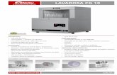 LAVADORA CG 10 - gruposentax.com.br · Ÿ Milhares de unidades vendidas e instaladas; Ÿ Fabricação nacional - suporte técnico permanente. PRINCIPAIS CARACTERÍSTICAS: ... Ÿ Baixo