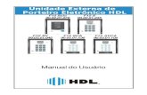 Manual do Usuário - hdl.com.br · - Para garantir uma melhor qualidade de audio livre de microfonias, os Porteiros Eletrônicos da Linha F12 S da HDL utilizam sistema de áudio Half-Duplex,