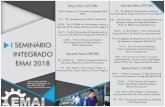 I SEMINÁRIO INTEGRADO EMAI 2018 - santamaria.rs.gov.br · Márcia Vendrúsculo). Quarta-Feira (08/08) 8h - 9h30/14h - 15h30: Formação Profissional (Psicóloga Alejandra Martinez