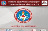 CAPITÃO BM LEONARDO - ufjf.br · • Definir as medidas de segurança contra incêndio e pânico nas edificações e áreas de risco. ... Projeto Técnico de Eventos Temporários.