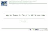 Ajuste Anual de Preço de Medicamentossindusfarma.org.br/arquivos/Sammed_2017_SP.pdf · Divulga o Fator de Produtividade (Fator X = 3,4%) para o ano de 2017, referente ao ajuste de
