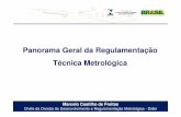 Panorama Geral da Regulamentação Técnica Metrológica · Roteiro metrológica • Importância da participação da RBMLQ-I no ... • Situação do Plano de Ação de ... Divisão