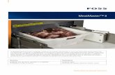 MeatMaster™ II - fossanalytics.com · sua esteira de transporte. O MeatMaster II é compacto e fácil de integrar à produção em linha. Ele tem capacidade ... Detecção de objetos