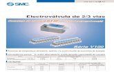 Electroválvula de 2/3 vias - Hidroairhidroair.com.br/pdf/V100_PO.pdf · Série V100 Consumo de energia Consumo de energia 0.1 W0.1 W ... 17. 1 Série V100 Vedação elástica Electroválvula