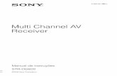 Multi Channel AV Receiver - sony.com.br · utilização deste produto sob patentes dos E.U.A. e ... A “BRAVIA” e são marcas comerciais ... Glossário ...
