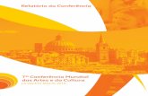 Relatório da Conferência Informe de la Cumbre - IFACCA · – promover conexões através da arte e ter a arte como uma incubadora ... de abertura o Dr. Owen Bonnici, ... da sociedade