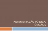 Administração Pública: óRGÃOS - Blog do Professor ... · provendo-os por concurso público de provas ou de provas e títulos, a ... A estruturação da Administração traz a
