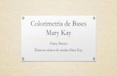 Colorimetria de Bases Mary Kay - static.eventials.com · •O pigmento que dá cor à pele é a melanina, e a quantidade de melanina ... Mica de origem natural ( Naturally-Derived