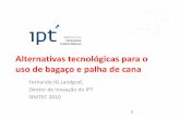 Alternativas tecnológicas para o uso de bagaço e palha de cana Título apresentação Author: Guilherme Mariotto Created Date: 8/18/2010 5:32:39 PM ...
