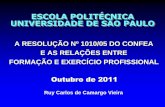 ESCOLA POLITÉCNICA UNIVERSIDADE DE SÃO PAULO · ruy carlos de camargo vieira . a formaÇÃo de engenheiros no brasil e a legislaÇÃo educacional do currÍculo padrÃo aos currÍculos