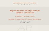 Regime Especial de Regularização Cambial e Tributária · “Perguntase Respostas”da Receita Federal do Brasil –Orientações e ... por meio do e-CAC; ... de repatriação de