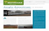Anglo American: o novo cliente da Unimarunimarservicelog.com.br/pdf/informativo/jornal_unimar_noticias_n46.pdf · ara que o atendimento à Anglo American pudesse ser iniciado no dia