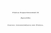 Física Experimental II Apostila - pmoscon.compmoscon.com/Experimental II/Fisica Experimental II_Lic.Física.pdf · 2 UNIVERSIDADE FEDERAL DO ESPÍRITO SANTO CENTRO UNIVERSITÁRIO